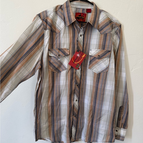 Stylish Western Plaid Shirt - Picture 1 of 3